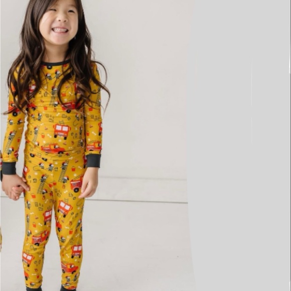 Little Sleepies Other - Little Sleepies Firetruck Pups pajamas GUC 3T